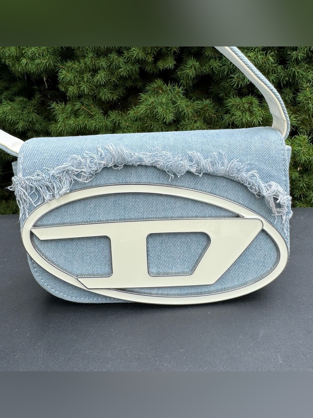 Diesel 1DR Blue Denim Shoulder Bag